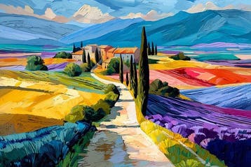 Mrs Art Prime - The Dreamscape in Magical Tuscany in Van