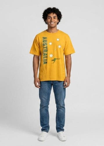 GOOSES T-shirts Heren maat Unknown Geel Vintage, Ophalen of Verzenden, Nieuw