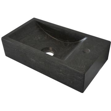 Wiesbaden Raw - Fontein Rechts - 40x22x10cm - Hardsteen, Ophalen of Verzenden, Nieuw