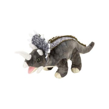 Pluche Triceratops knuffel - zacht - 28 cm - dinosaurus, Verzenden, Nieuw