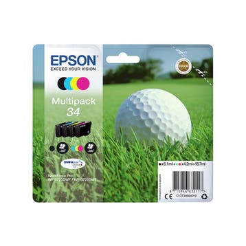 Epson 34 (T3466) multipack Inktcartridge (origineel), Verzenden, Nieuw, Cartridge, Epson