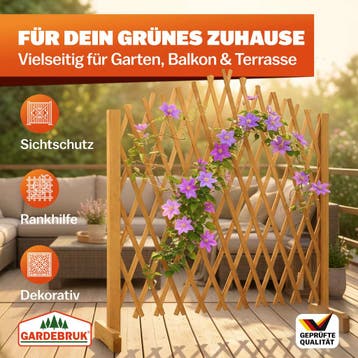 Planten klimrek opvouwbaar Bruin 200x107cm (Plantenbakken), Verzenden, Nieuw