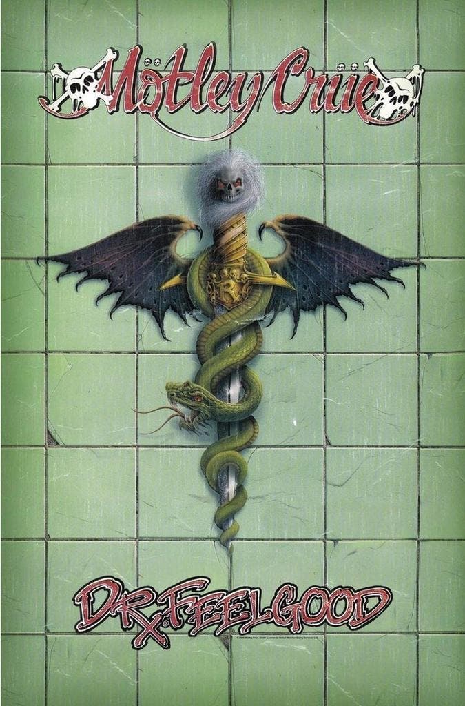 Mötley Crüe Dr. Feelgood Textielposter officiële merchandise, Verzamelen, Muziek, Artiesten en Beroemdheden, Poster, Artwork of Schilderij