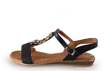 Dolcis Sandalen in maat 38 Zwart, Dolcis, Verzenden, Zwart, Sandalen of Muiltjes