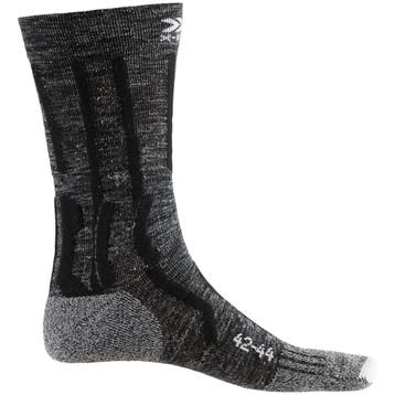 X-Socks Trek Linnen Crew wandelsokken  Zwart/Grijs - 42-44, Sport en Fitness, Bergsport en Wandelen, Verzenden, Nieuw, Kleding