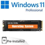 Windows 11 Pro plug & play NVMe M.2 SSD (120/240/480/960GB), Ophalen of Verzenden, Nieuw