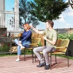 3-delige Rotan Bistroset – Tafel en Stoelen voor Buiten, Tuin en Terras, Verzenden, Nieuw