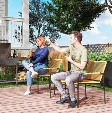 3-delige Rotan Bistroset – Tafel en Stoelen voor Buiten, Verzenden, Nieuw
