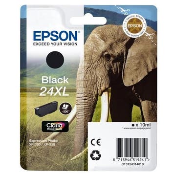 Epson 24XL (T2431) inktcartridge zwart hoge capaciteit, Verzenden, Nieuw, Cartridge, Epson