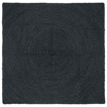 vidaXL Vloerkleden Donkergrijs 160 x 160 cm Jute, Verzenden, Nieuw