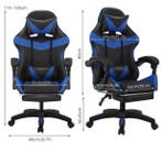 Massage Gamingstoel met Voetsteun –Ergonomisch en Verstelbaa, Verzenden, Nieuw