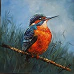 Tomasz Bednarski (1965) - Kingfisher, Antiek en Kunst, Kunst | Schilderijen | Klassiek