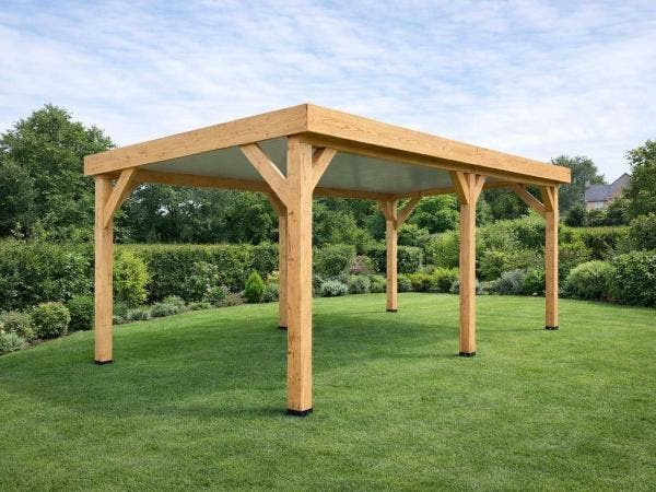 Veiling - Douglas overkapping 300x300x245 cm, Tuin en Terras, Overkappingen
