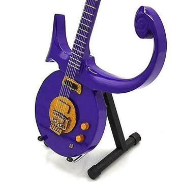 Miniatuur replica Love Symbol gitaar Paars - Prince, Ophalen of Verzenden, Nieuw, Pop, Beeldje of Miniatuur