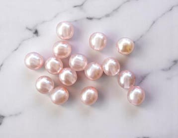 30 x Transparante DQ Glasparel – 6 mm – Kleur Soft Pink, Ophalen of Verzenden, Nieuw, Kraal