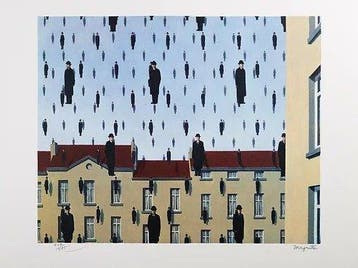 René Magritte (1898-1967) (after) - Golconde, Antiek en Kunst