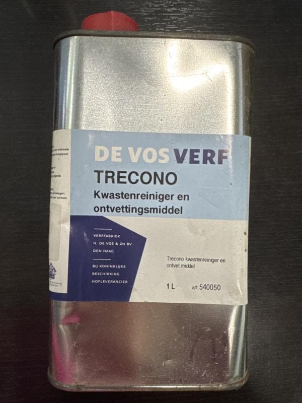 De Vos Verf Kwastenreiniger en Ontvettingsmiddel - 1 liter, Doe-het-zelf en Verbouw, Verf, Beits en Lak, Overige kleuren, Nieuw