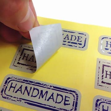 Sluitstickers handmade uppercase different style etiket 80, Ophalen of Verzenden, Nieuw