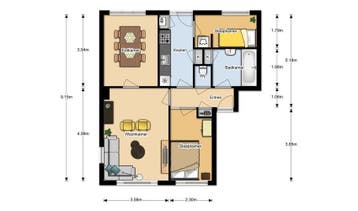 Te Huur 3 kamer Appartement Limietlaan In Den Bosch, Den Bosch, Noord-Brabant, Direct bij eigenaar, Appartement