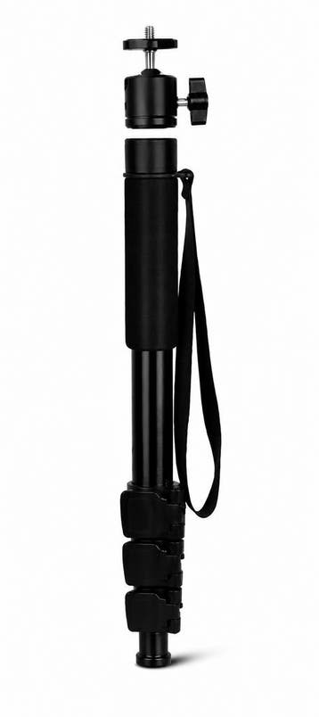 Aluminium 2in1 Monopod + Balhoofd - type Q148 - Black, Nieuw
