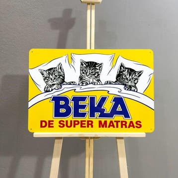 Beka De Super Matras Vintage Sign – 60x40 cm – op hoge