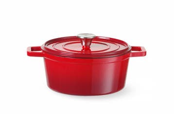 Braadpan geëmailleerd gietijzer, HENDI, 4,4L, Zwart, 365x290, Ophalen of Verzenden, Nieuw in verpakking