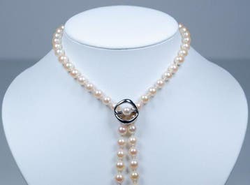 Zonder minimumprijs - Halsketting - 925 zilver - Ø 7-7,5 mm, Sieraden, Tassen en Uiterlijk, Kettingen, Nieuw