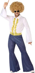 ATOSA - Goudkleurig en jean disco kostuum voor mannen - XL, Verzenden, Nieuw, Overige typen