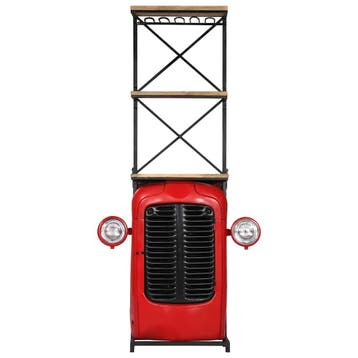 vidaXL Wijnkast tractor 49x31x172 cm massief mangohout, Verzenden, Nieuw
