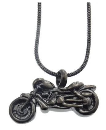 Assieraad, ashanger rvs motor zwartr, Sieraden, Tassen en Uiterlijk, Kettinghangers, Zwart, Nieuw, Kruis of Symbool, Overige materialen