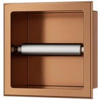 Xellanz Rocko Toiletrolhouder zonder Klep - Inbouw - Brons, Ophalen of Verzenden, Nieuw