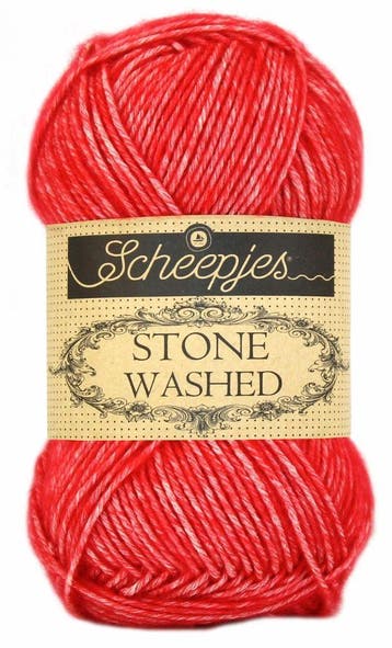 Scheepjes Stone Washed - 823 Carnelian - Katoen-mix Garen, Ophalen of Verzenden, Nieuw