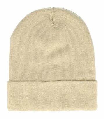 Beanie Muts - Basic - Unisex - Beige, Nieuw