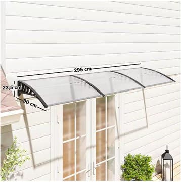 Deurluifel 90x295 cm Polycarbonaat UV Regenbescherming, Verzenden, Nieuw
