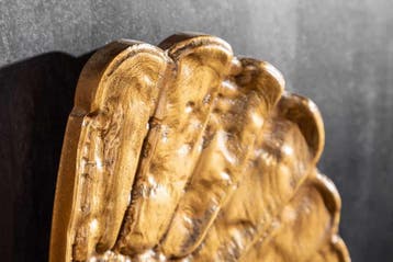 Extravagant dressoir ANGEL 140cm zwart mangohout met gouden, Ophalen of Verzenden, Nieuw