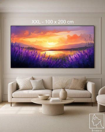 Iconica - Lavender Sunset - unique 1/1 XXL (100 x 200 cm)