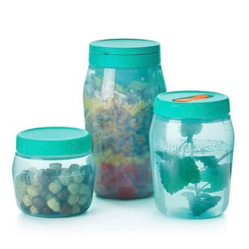 Tupperware Set Universal Jars, Huis en Inrichting, Keuken | Tupperware, Ophalen of Verzenden, Nieuw, Groen