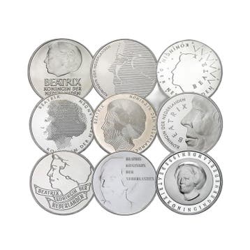 Aanbieding: 100 zilveren 50 gulden muntstukken, Verzenden