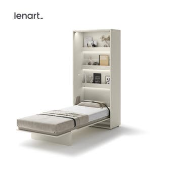 Lenart Bed Concept Verticaal Opklapbed 90x200 - Cashmere, Nieuw