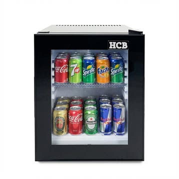 HCB Minibar - 32 liter - glasdeur - 230V - ABS, Verzenden, Nieuw in verpakking