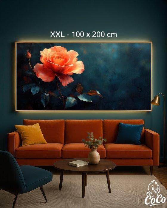 CoCo - Velvet Rose - XXL, Antiek en Kunst, Kunst | Designobjecten