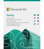 Microsoft 365 Family - 1 jaar abonnement, Verzenden, Nieuw, Access, MacOS