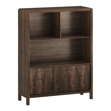 Dressoir Lukkodso walnootkleurig 103x80x28 cm [en.casa], Huis en Inrichting, Kasten | Dressoirs, Verzenden, Nieuw
