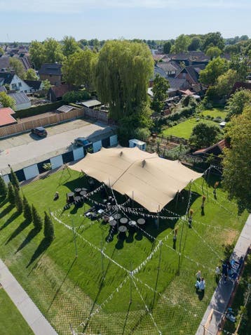 Stretchtent / bruiloft tent huren, Ophalen of Verzenden, Zo goed als nieuw