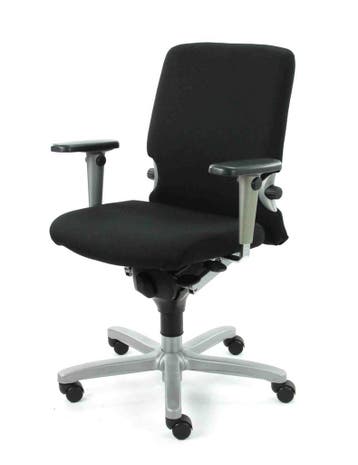 Haworth Comforto 77 bureaustoel, zwart-alu, Ophalen of Verzenden, Ergonomisch, Nieuw