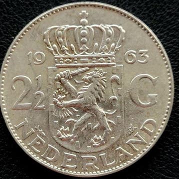 Nederlandse zilveren Juliana Rijksdaalder 1963, Postzegels en Munten, Munten | Nederland, Verzenden, Koningin Juliana, Losse munt