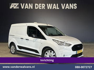 Ford Transit Connect | 1.5 EcoBlue 100pk L1H1 Inrichting, Auto's, Gebruikt, Euro 6, Wit, Dealer onderhouden
