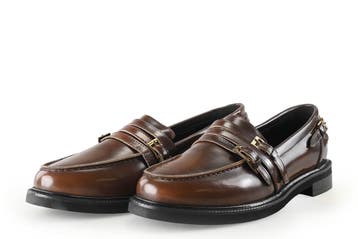 Stefano Lauran Loafers in maat 39 Bruin, Kleding | Dames, Schoenen, Bruin, Verzenden, Overige typen, Zo goed als nieuw