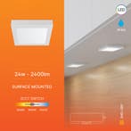 LED Downlight Opbouwspot - LED Paneel Slim - Brinton Thin -, Ophalen of Verzenden, Nieuw, Minder dan 50 watt, Lamp met armatuur