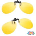 Fako Sunglasses - Clip On Voorzet Zonnebril Piloot - Overzet, Verzenden, Nieuw